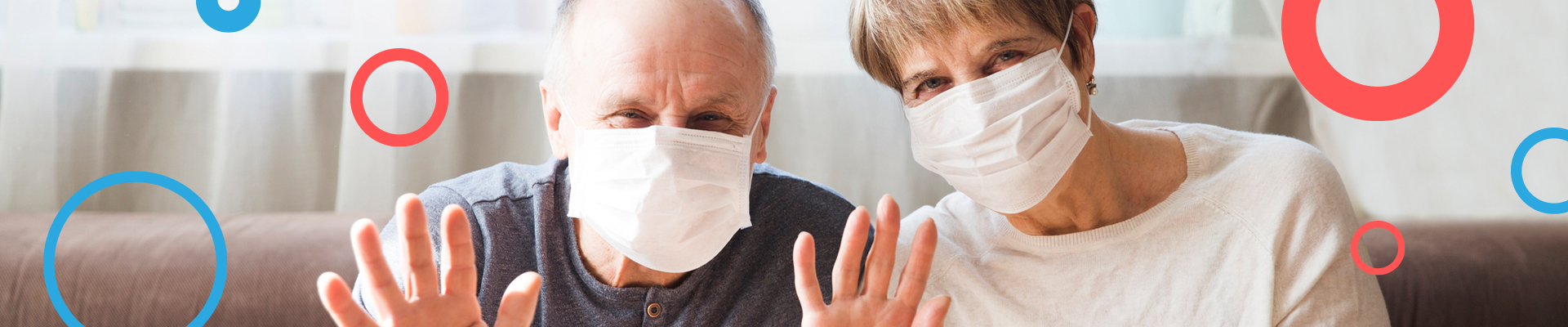 People wearing masks